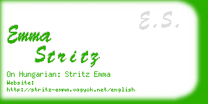 emma stritz business card